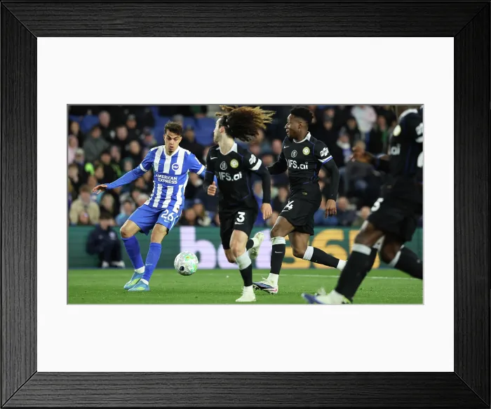 Framed Print : Brighton and Hove Albion v Chelsea Premier League 21APR26 Framed Print : Brighton and Hove Albion v Chelsea Premier League 21APR26