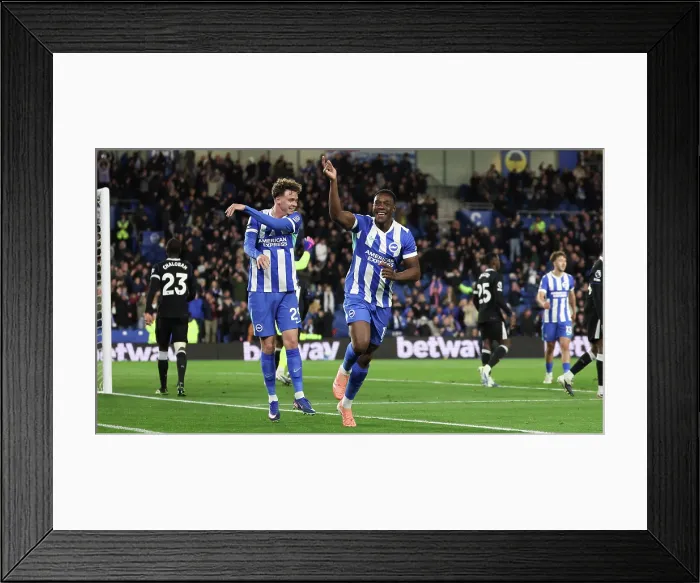 Framed Print : Brighton and Hove Albion v Chelsea Premier League 21APR26 Framed Print : Brighton and Hove Albion v Chelsea Premier League 21APR26