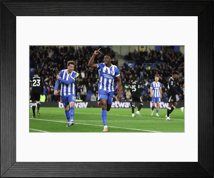 Framed Print : Brighton and Hove Albion v Chelsea Premier League 21APR26 Framed Print : Brighton and Hove Albion v Chelsea Premier League 21APR26