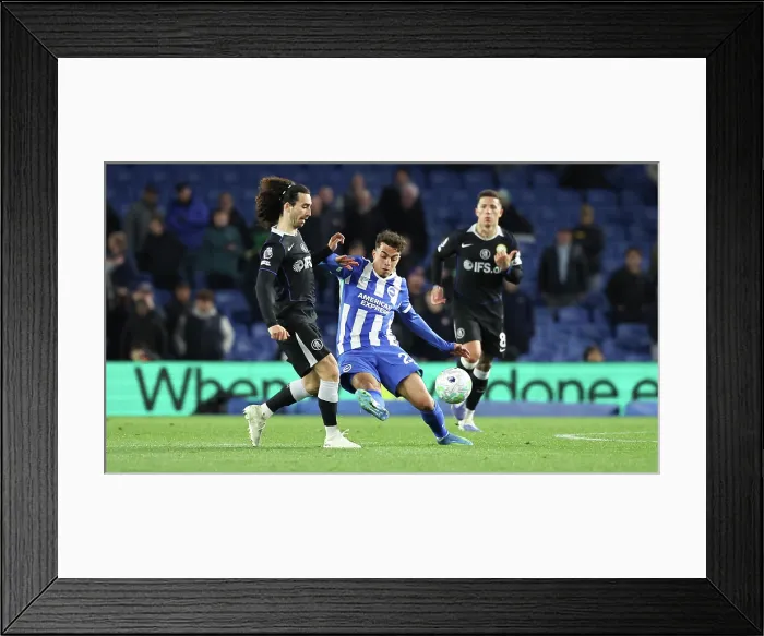 Framed Print : Brighton and Hove Albion v Chelsea Premier League 21APR26 Framed Print : Brighton and Hove Albion v Chelsea Premier League 21APR26