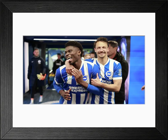 Framed Print : Brighton and Hove Albion v Chelsea Premier League 21APR26 Framed Print : Brighton and Hove Albion v Chelsea Premier League 21APR26