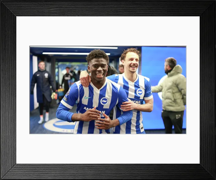 Framed Print : Brighton and Hove Albion v Chelsea Premier League 21APR26 Framed Print : Brighton and Hove Albion v Chelsea Premier League 21APR26