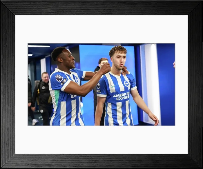 Framed Print : Brighton and Hove Albion v Chelsea Premier League 21APR26 Framed Print : Brighton and Hove Albion v Chelsea Premier League 21APR26