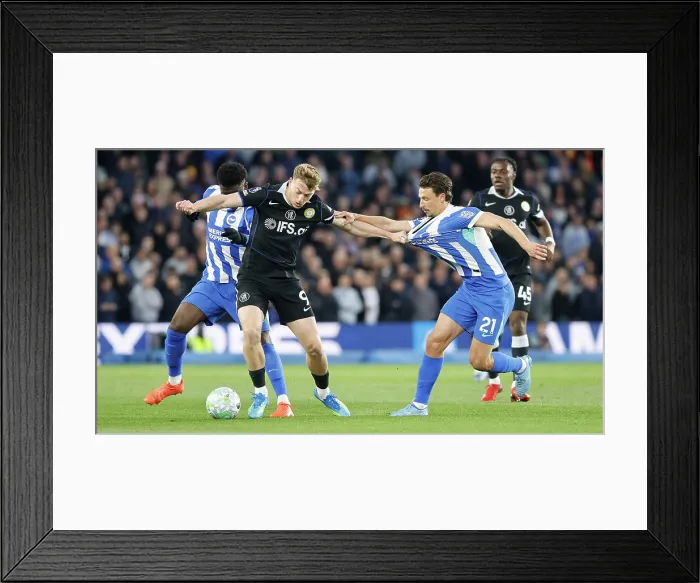 Framed Print : Brighton and Hove Albion v Chelsea Premier League 21APR26 Framed Print : Brighton and Hove Albion v Chelsea Premier League 21APR26