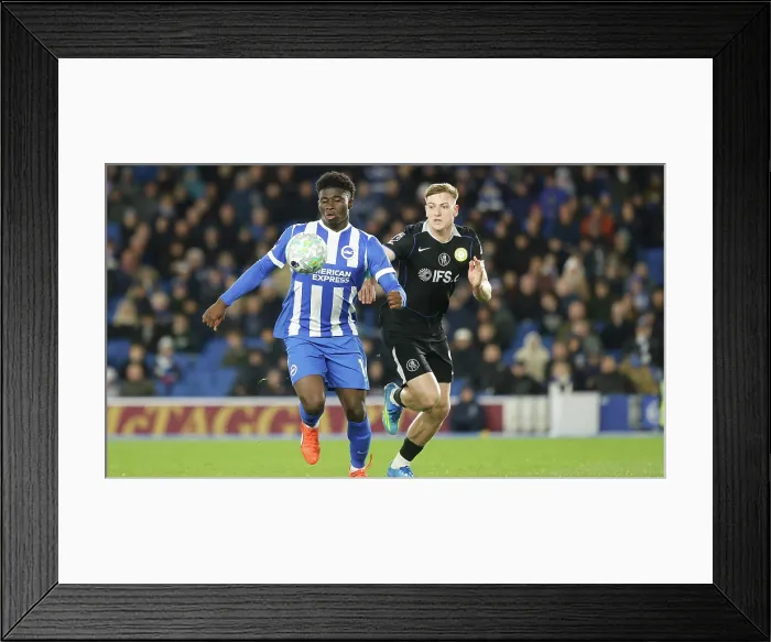 Framed Print : Brighton and Hove Albion v Chelsea Premier League 21APR26 Framed Print : Brighton and Hove Albion v Chelsea Premier League 21APR26