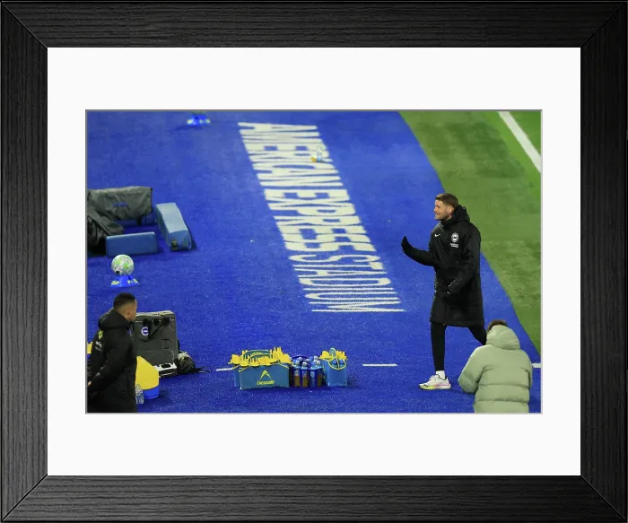 Framed Print : Brighton and Hove Albion v Chelsea Premier League 21APR26 Framed Print : Brighton and Hove Albion v Chelsea Premier League 21APR26