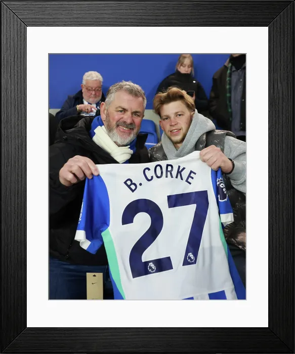 Framed Print : Brighton and Hove Albion v Chelsea Premier League 21APR26 Framed Print : Brighton and Hove Albion v Chelsea Premier League 21APR26