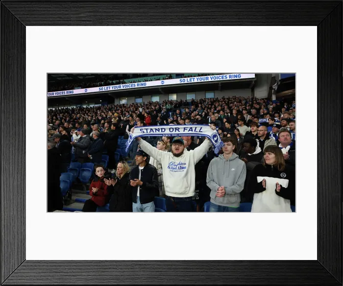 Framed Print : Brighton and Hove Albion v Chelsea Premier League 21APR26 Framed Print : Brighton and Hove Albion v Chelsea Premier League 21APR26