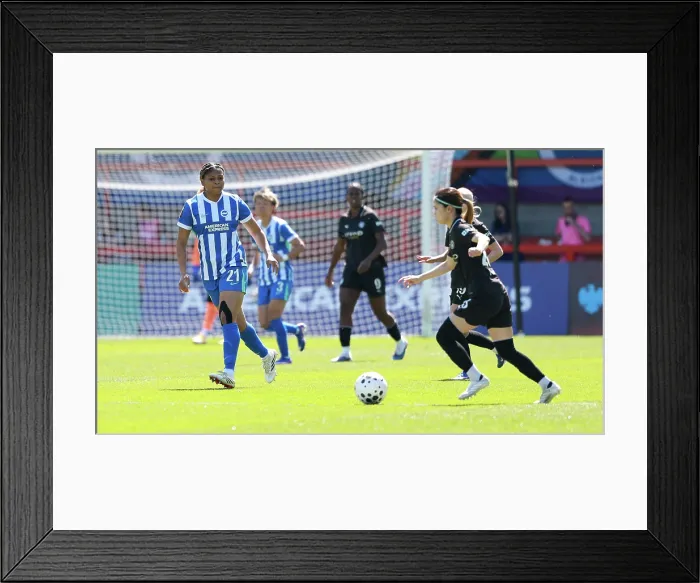 Framed Print : Brighton and Hove Albion Women v Manchester City Women Premier League 25APR26 Framed Print : Brighton and Hove Albion Women v Manchester City Women Premier League 25APR26