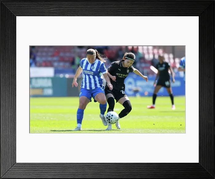 Framed Print : Brighton and Hove Albion Women v Manchester City Women Premier League 25APR26 Framed Print : Brighton and Hove Albion Women v Manchester City Women Premier League 25APR26