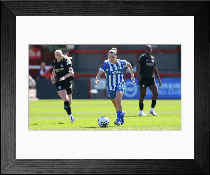 Framed Print : Brighton and Hove Albion Women v Manchester City Women Premier League 25APR26 Framed Print : Brighton and Hove Albion Women v Manchester City Women Premier League 25APR26