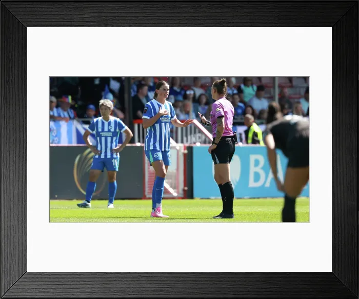 Framed Print : Brighton and Hove Albion Women v Manchester City Women Premier League 25APR26 Framed Print : Brighton and Hove Albion Women v Manchester City Women Premier League 25APR26