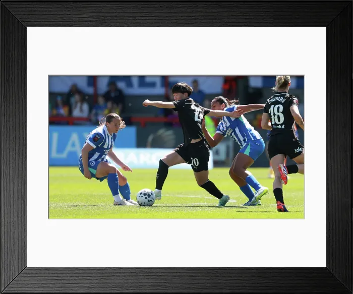 Framed Print : Brighton and Hove Albion Women v Manchester City Women Premier League 25APR26 Framed Print : Brighton and Hove Albion Women v Manchester City Women Premier League 25APR26