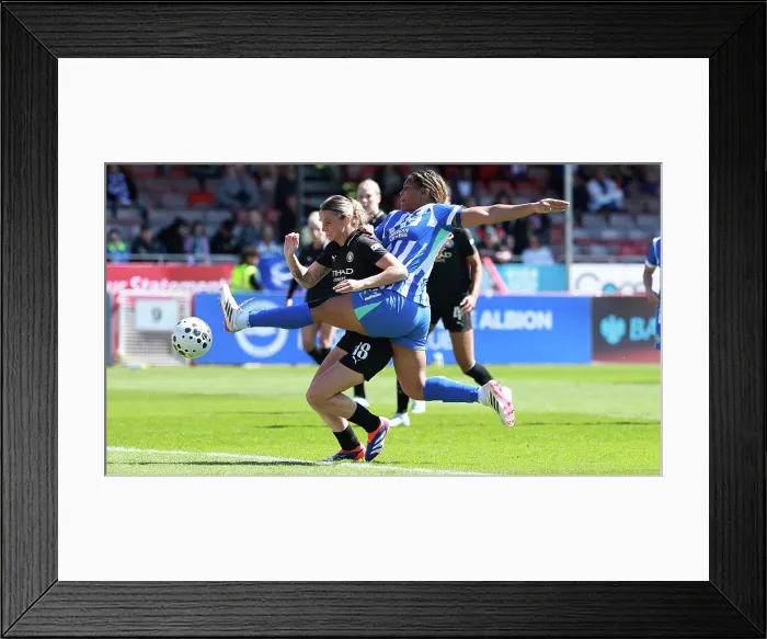 Framed Print : Brighton and Hove Albion Women v Manchester City Women Premier League 25APR26 Framed Print : Brighton and Hove Albion Women v Manchester City Women Premier League 25APR26
