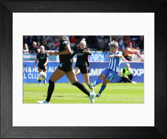 Framed Print : Brighton and Hove Albion Women v Manchester City Women Premier League 25APR26 Framed Print : Brighton and Hove Albion Women v Manchester City Women Premier League 25APR26