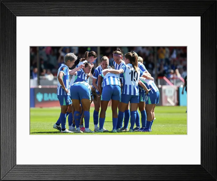 Framed Print : Brighton and Hove Albion Women v Manchester City Women Premier League 25APR26 Framed Print : Brighton and Hove Albion Women v Manchester City Women Premier League 25APR26