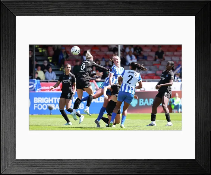 Framed Print : Brighton and Hove Albion Women v Manchester City Women Premier League 25APR26 Framed Print : Brighton and Hove Albion Women v Manchester City Women Premier League 25APR26