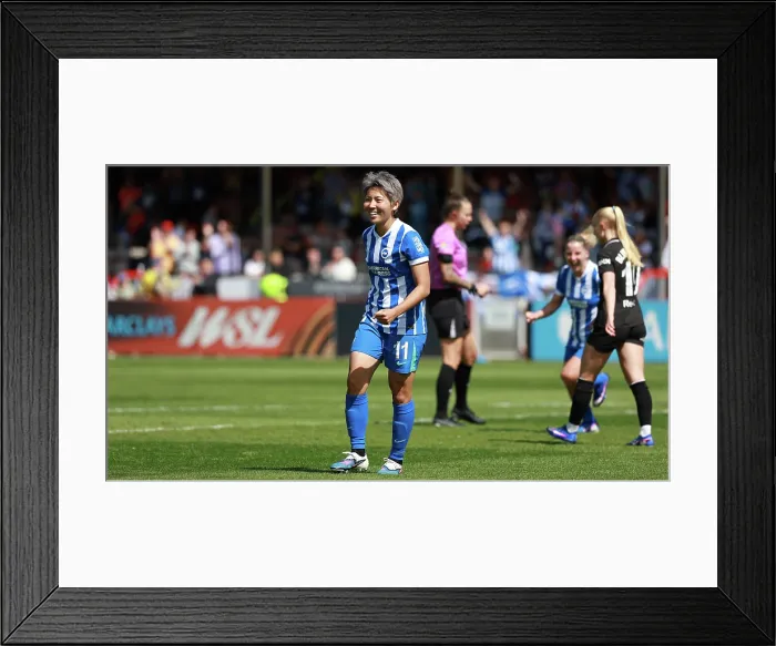Framed Print : Brighton and Hove Albion Women v Manchester City Women Premier League 25APR26 Framed Print : Brighton and Hove Albion Women v Manchester City Women Premier League 25APR26