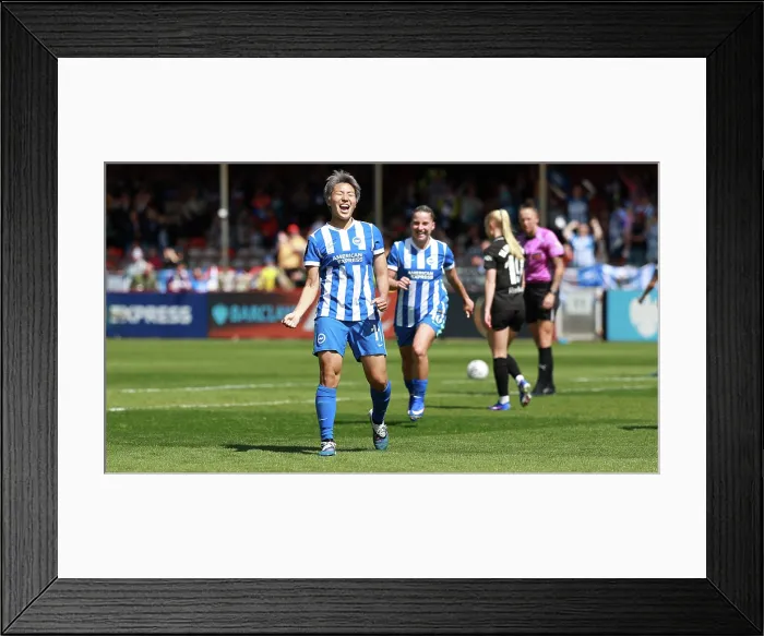 Framed Print : Brighton and Hove Albion Women v Manchester City Women Premier League 25APR26 Framed Print : Brighton and Hove Albion Women v Manchester City Women Premier League 25APR26