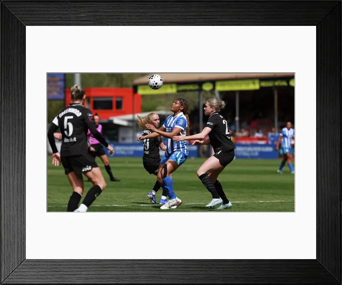 Framed Print : Brighton and Hove Albion Women v Manchester City Women Premier League 25APR26 Framed Print : Brighton and Hove Albion Women v Manchester City Women Premier League 25APR26