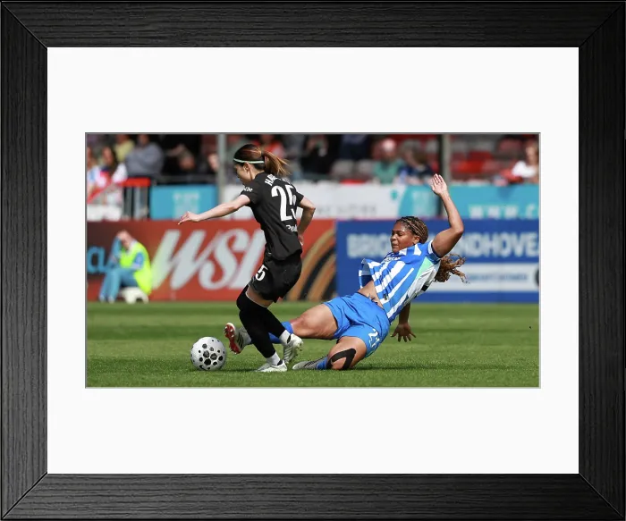 Framed Print : Brighton and Hove Albion Women v Manchester City Women Premier League 25APR26 Framed Print : Brighton and Hove Albion Women v Manchester City Women Premier League 25APR26