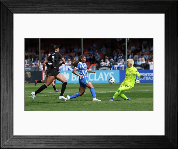 Framed Print : Brighton and Hove Albion Women v Manchester City Women Premier League 25APR26 Framed Print : Brighton and Hove Albion Women v Manchester City Women Premier League 25APR26