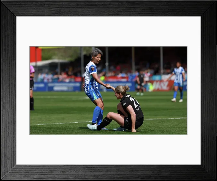 Framed Print : Brighton and Hove Albion Women v Manchester City Women Premier League 25APR26 Framed Print : Brighton and Hove Albion Women v Manchester City Women Premier League 25APR26