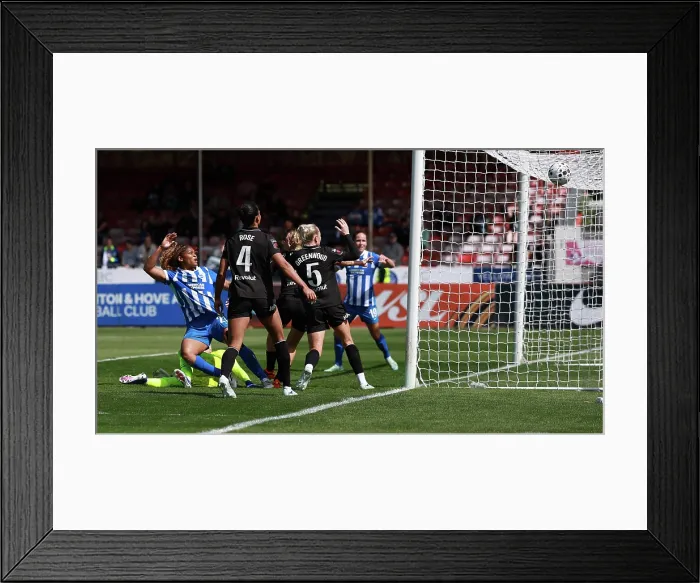 Framed Print : Brighton and Hove Albion Women v Manchester City Women Premier League 25APR26 Framed Print : Brighton and Hove Albion Women v Manchester City Women Premier League 25APR26