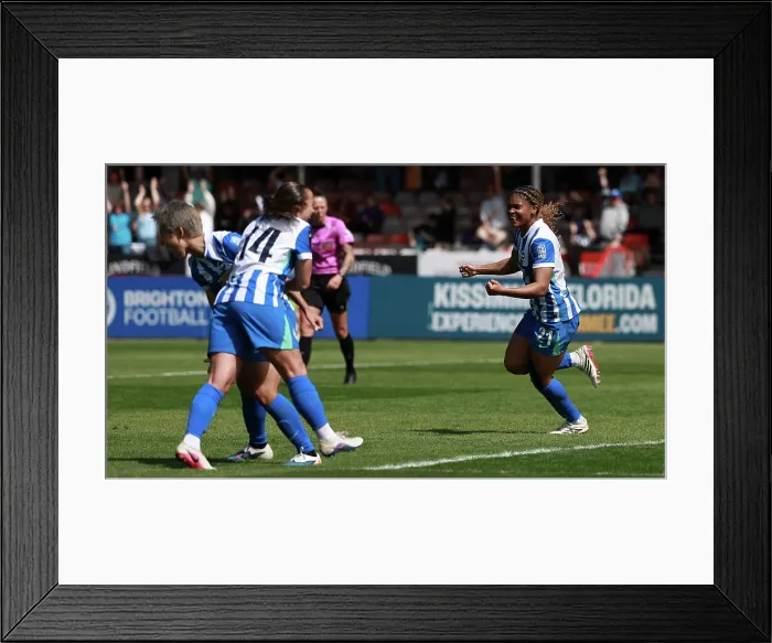 Framed Print : Brighton and Hove Albion Women v Manchester City Women Premier League 25APR26 Framed Print : Brighton and Hove Albion Women v Manchester City Women Premier League 25APR26