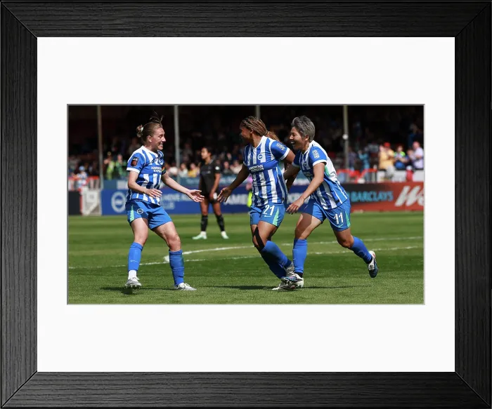 Framed Print : Brighton and Hove Albion Women v Manchester City Women Premier League 25APR26 Framed Print : Brighton and Hove Albion Women v Manchester City Women Premier League 25APR26