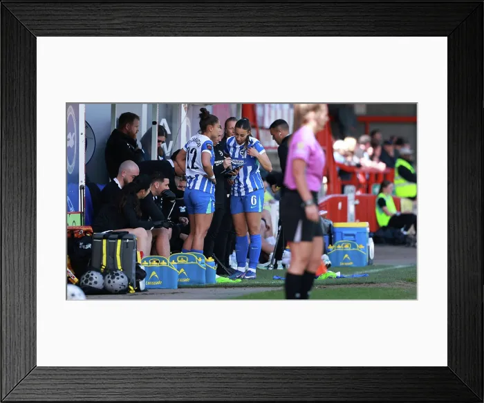 Framed Print : Brighton and Hove Albion Women v Manchester City Women Premier League 25APR26 Framed Print : Brighton and Hove Albion Women v Manchester City Women Premier League 25APR26