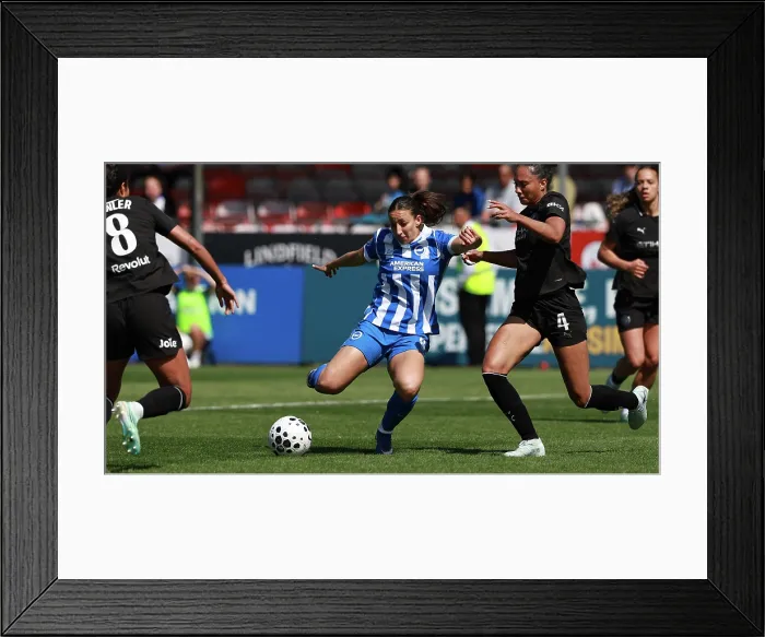 Framed Print : Brighton and Hove Albion Women v Manchester City Women Premier League 25APR26 Framed Print : Brighton and Hove Albion Women v Manchester City Women Premier League 25APR26