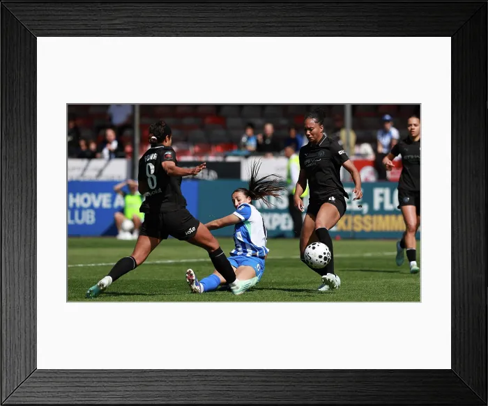 Framed Print : Brighton and Hove Albion Women v Manchester City Women Premier League 25APR26 Framed Print : Brighton and Hove Albion Women v Manchester City Women Premier League 25APR26