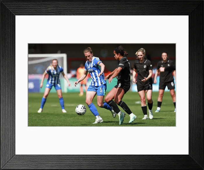 Framed Print : Brighton and Hove Albion Women v Manchester City Women Premier League 25APR26 Framed Print : Brighton and Hove Albion Women v Manchester City Women Premier League 25APR26