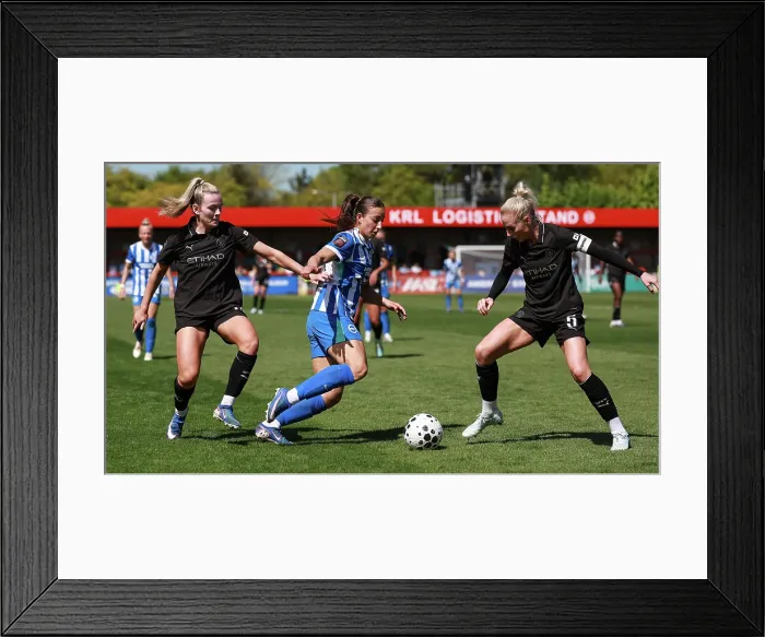 Framed Print : Brighton and Hove Albion Women v Manchester City Women Premier League 25APR26 Framed Print : Brighton and Hove Albion Women v Manchester City Women Premier League 25APR26