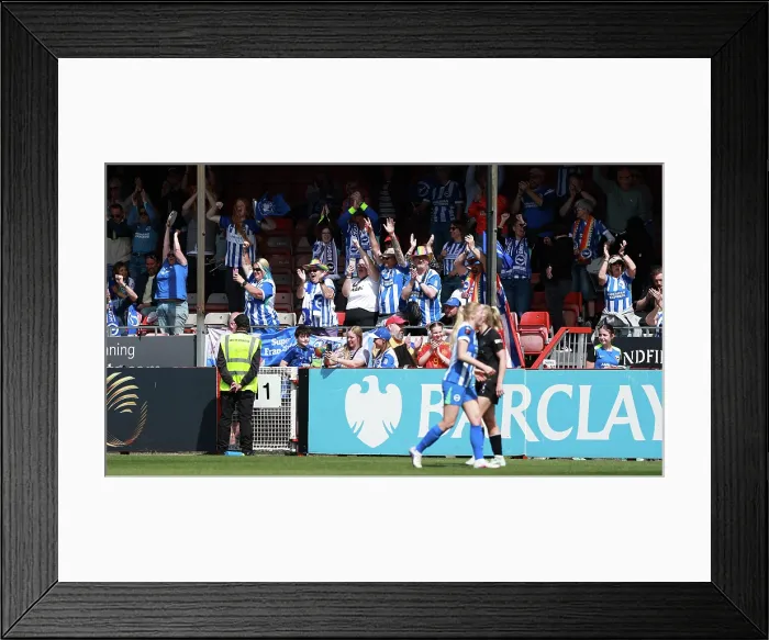 Framed Print : Brighton and Hove Albion Women v Manchester City Women Premier League 25APR26 Framed Print : Brighton and Hove Albion Women v Manchester City Women Premier League 25APR26