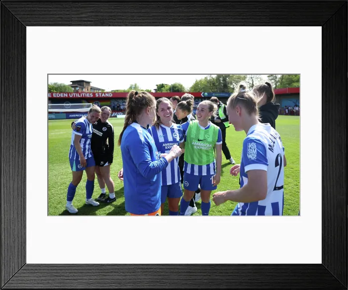 Framed Print : Brighton and Hove Albion Women v Manchester City Women Premier League 25APR26 Framed Print : Brighton and Hove Albion Women v Manchester City Women Premier League 25APR26