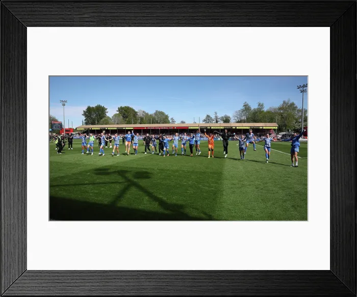 Framed Print : Brighton and Hove Albion Women v Manchester City Women Premier League 25APR26 Framed Print : Brighton and Hove Albion Women v Manchester City Women Premier League 25APR26