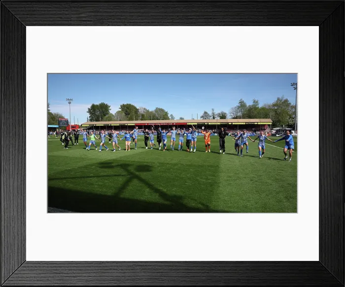 Framed Print : Brighton and Hove Albion Women v Manchester City Women Premier League 25APR26 Framed Print : Brighton and Hove Albion Women v Manchester City Women Premier League 25APR26