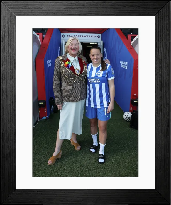 Framed Print : Brighton and Hove Albion Women v Manchester City Women Premier League 25APR26 Framed Print : Brighton and Hove Albion Women v Manchester City Women Premier League 25APR26