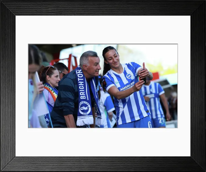 Framed Print : Brighton and Hove Albion Women v Manchester City Women Premier League 25APR26 Framed Print : Brighton and Hove Albion Women v Manchester City Women Premier League 25APR26