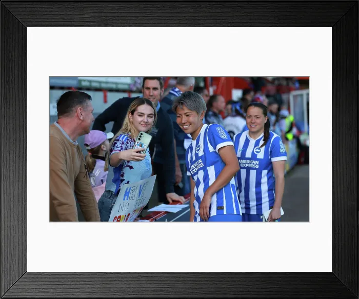 Framed Print : Brighton and Hove Albion Women v Manchester City Women Premier League 25APR26 Framed Print : Brighton and Hove Albion Women v Manchester City Women Premier League 25APR26