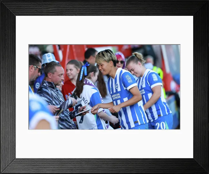 Framed Print : Brighton and Hove Albion Women v Manchester City Women Premier League 25APR26 Framed Print : Brighton and Hove Albion Women v Manchester City Women Premier League 25APR26