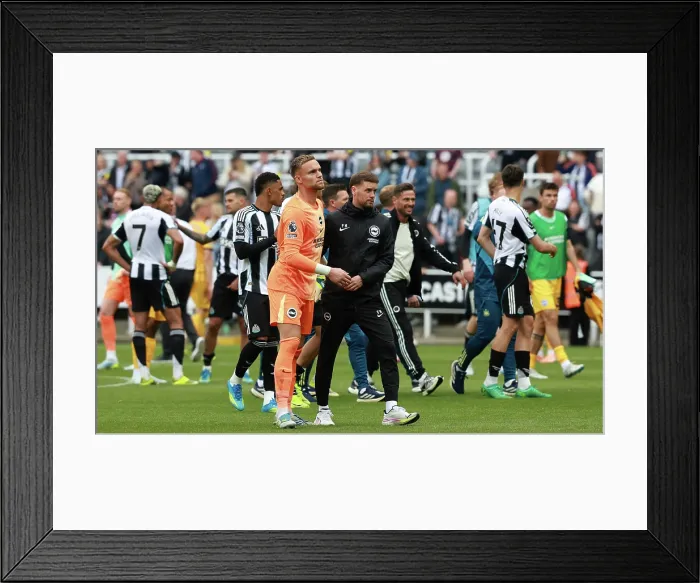 Framed Print : Newcastle United v Brighton and Hove Albion Premier League 02MAY26