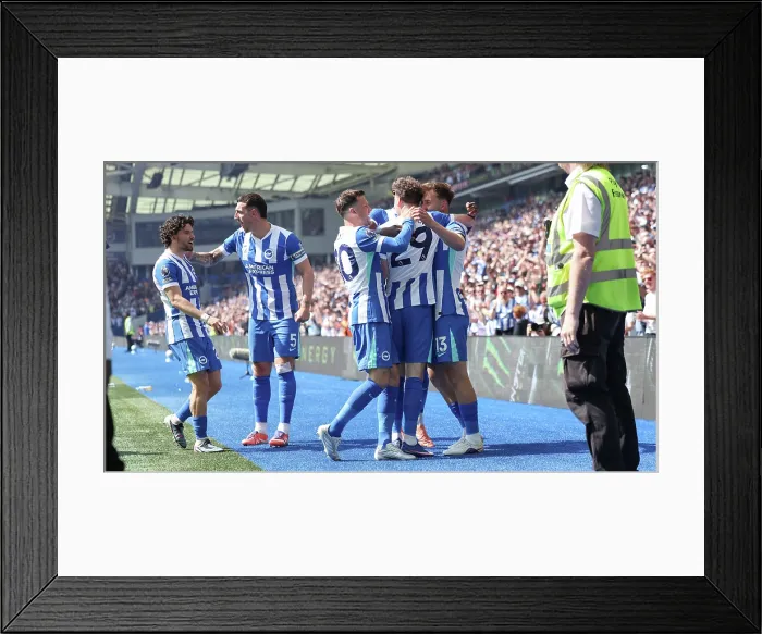 Framed Print : Brighton and Hove Albion v Wolverhampton Wanderers Premier League 09MAY26 Framed Print : Brighton and Hove Albion v Wolverhampton Wanderers Premier League 09MAY26
