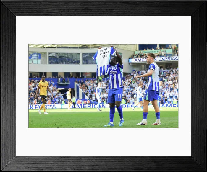 Framed Print : Brighton and Hove Albion v Wolverhampton Wanderers Premier League 09MAY26 Framed Print : Brighton and Hove Albion v Wolverhampton Wanderers Premier League 09MAY26