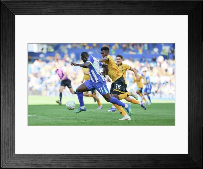 Framed Print : Brighton and Hove Albion v Wolverhampton Wanderers Premier League 09MAY26 Framed Print : Brighton and Hove Albion v Wolverhampton Wanderers Premier League 09MAY26