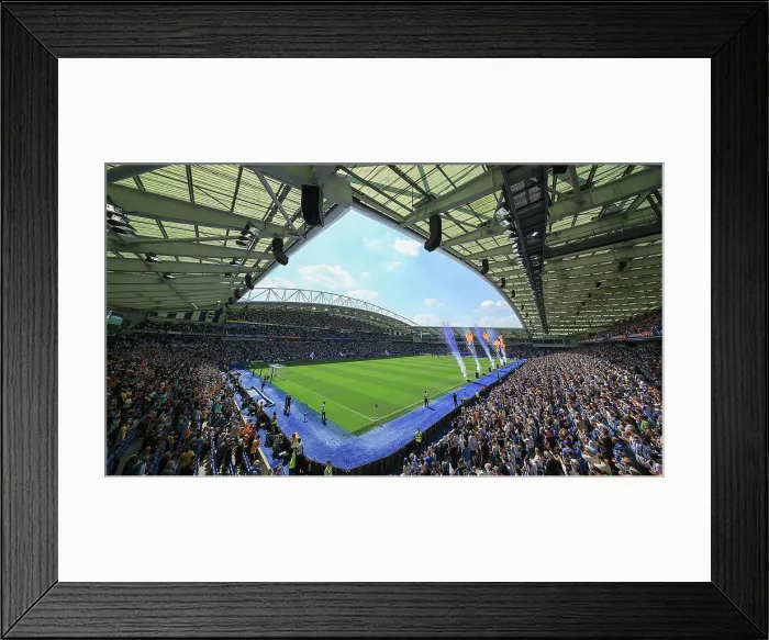 Framed Print : Brighton and Hove Albion v Wolverhampton Wanderers Premier League 09MAY26