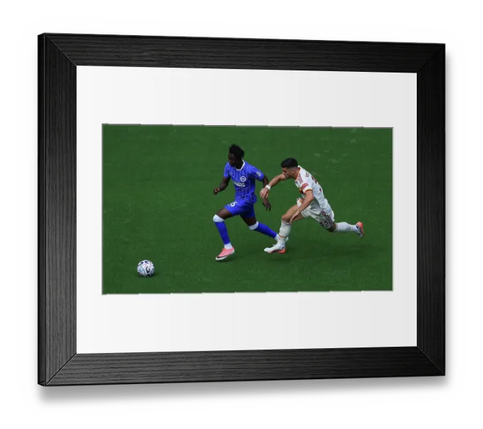 Framed Print : Brighton and Hove Albion v Roma Premier League 08AUG26