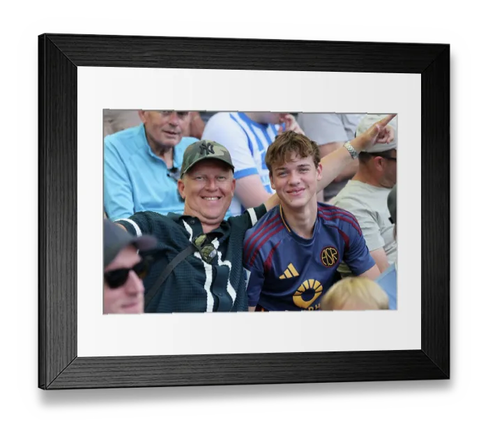 Framed Print : Brighton and Hove Albion v Roma Premier League 08AUG26